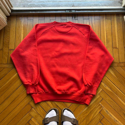 1980s Best Company Ski Sweatshirt Red XL