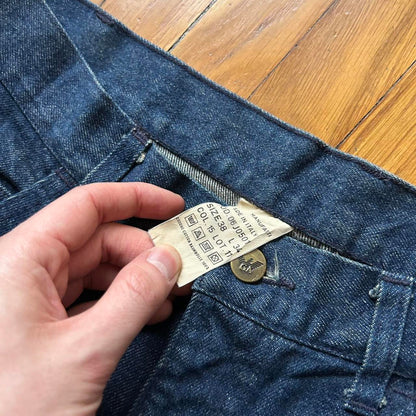 1980s Giorgio Armani Jeans Blue 36W 32L