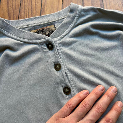 1990s Armani Jeans LS T Shirt Blue M