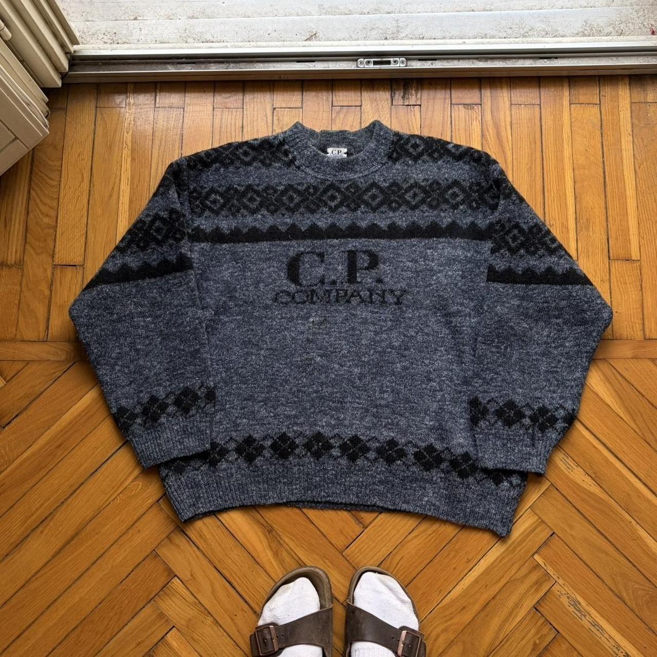 1980s CP Company Knitted Jumper Grey S