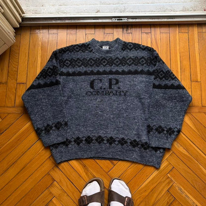 1980s CP Company Knitted Jumper Grey S
