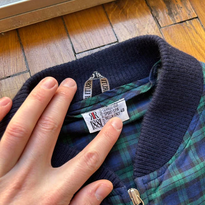 1980s Cerruti 1881 Checked Bomber Jacket M