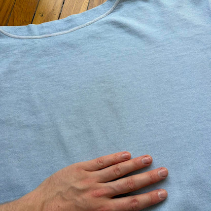 1980s Stone Island LS T Shirt Blue L