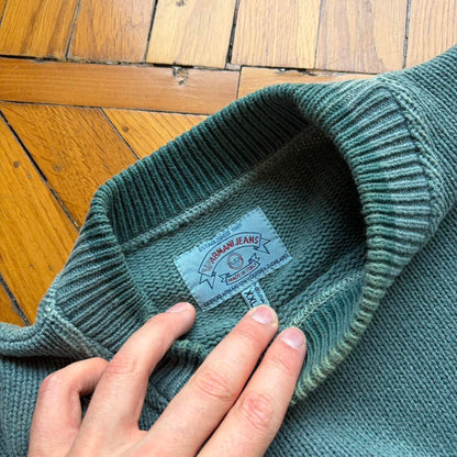 1990s Armani Jeans 'Ice Arsenal' Knitted Jumper XL