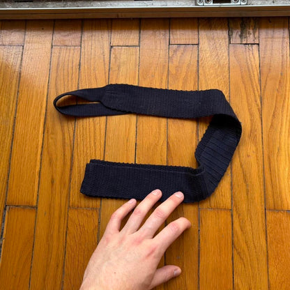 1980s Giorgio Armani Knitted Tie Navy OS