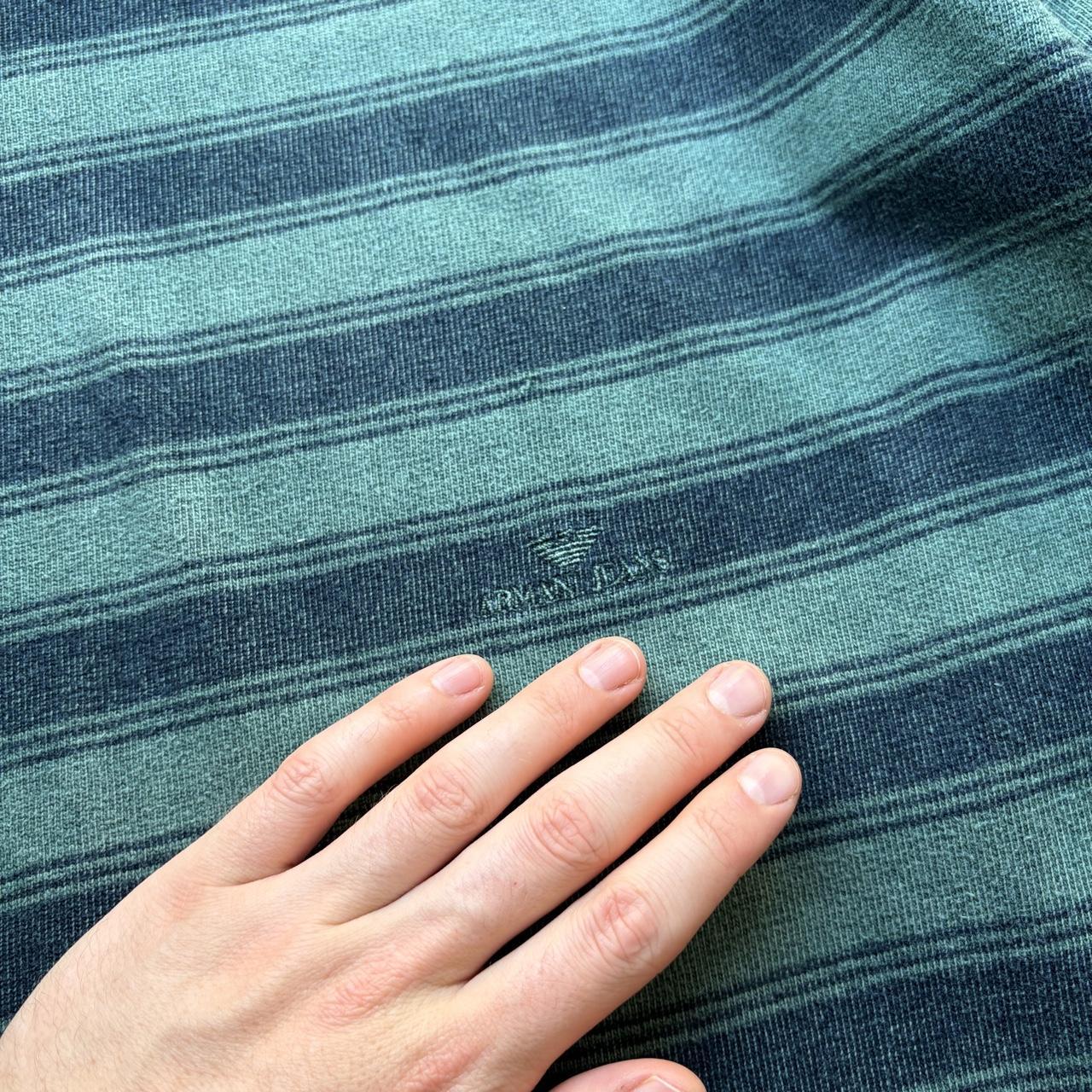 1990s Armani Jeans Striped Sweatshirt L