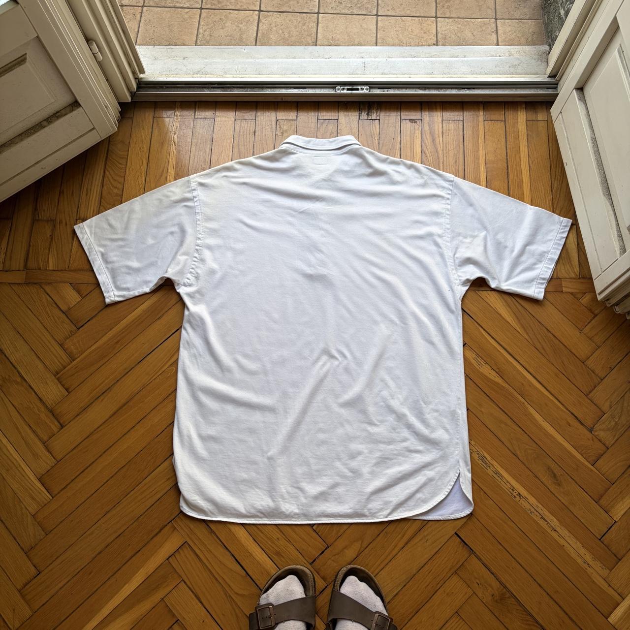 1980s CP Company Polo Shirt White XL