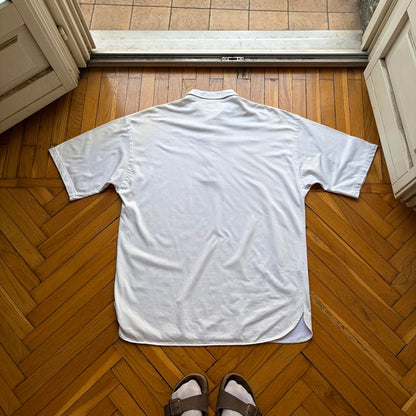 1980s CP Company Polo Shirt White XL