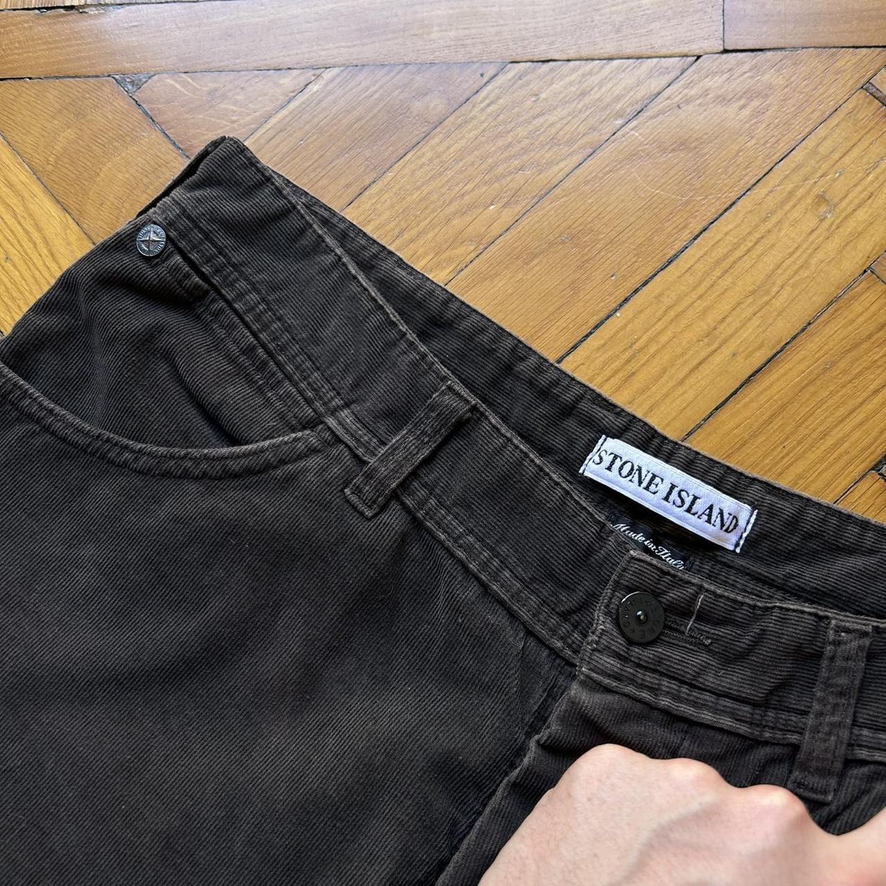 A/W 1997 Stone Island Marina Corduroy Trousers Brown 34W 32L