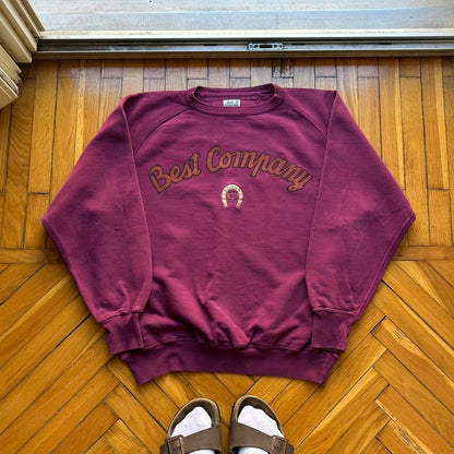 1980s Best Company Sweatshirt Burgundy M