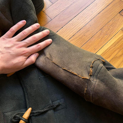 1985 CP Company Duffle Shearling Coat Black XL