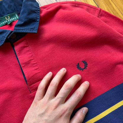 1990s Fred Perry LS Polo Shirt L