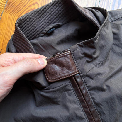 2000s Armani Collezioni Bomber Jacket Brown L