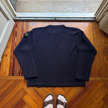 S/S 1999 Stone Island Knitted Jumper Navy XL