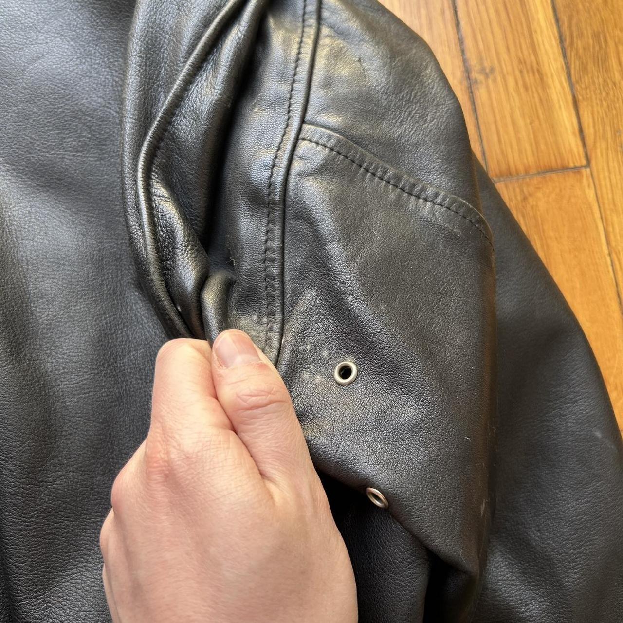 1990s Chevignon Leather Jacket Black S