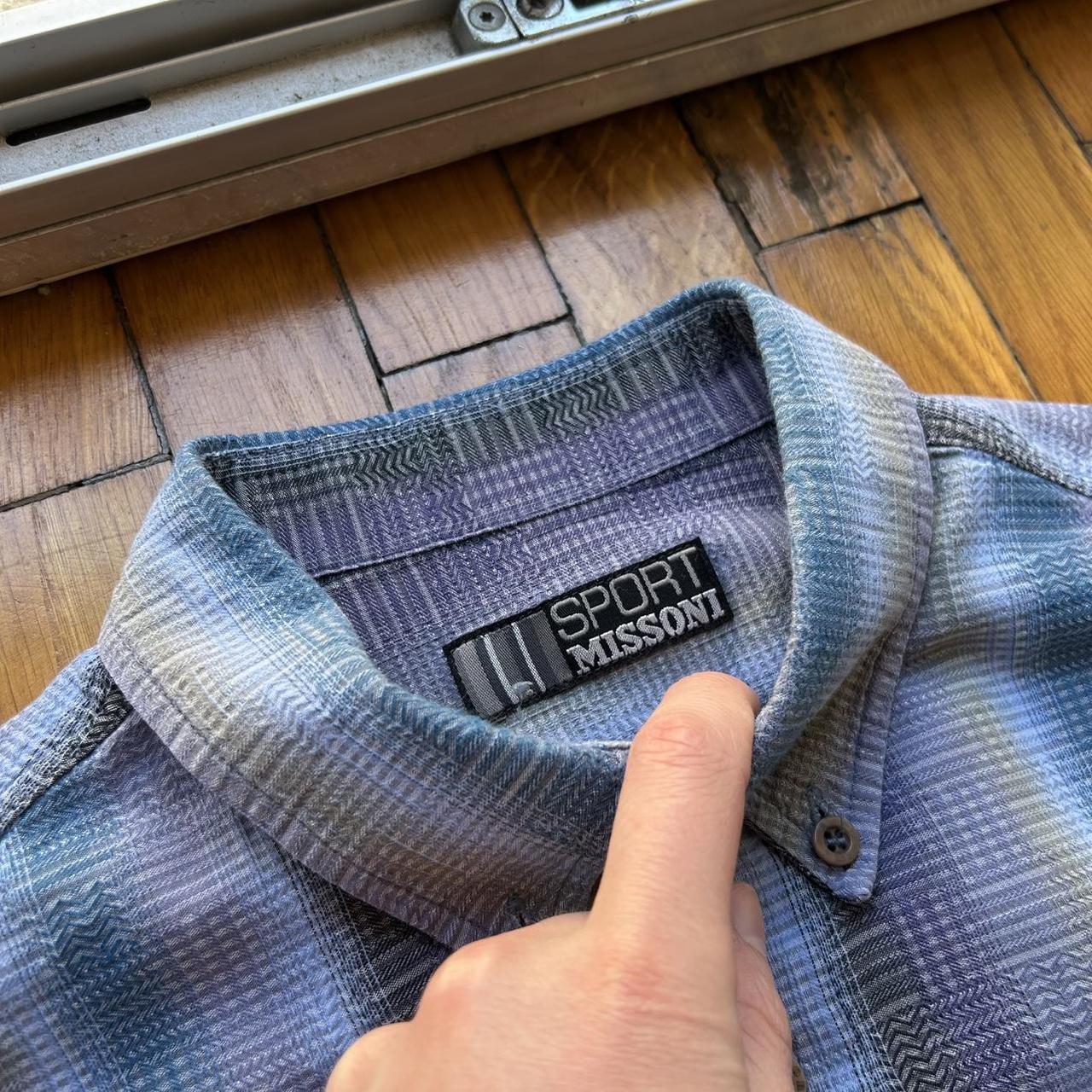 1990s Missoni Sport Shirt Blue L