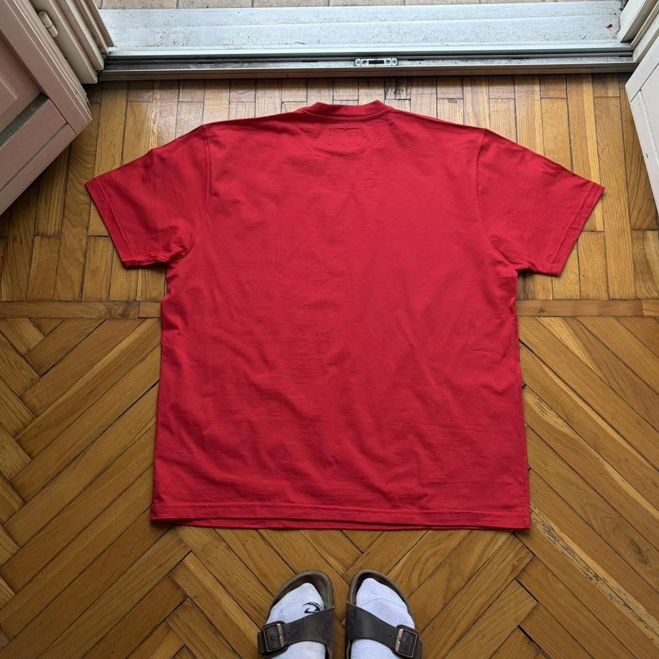 1990s Armani Jeans Basic T Shirt Red XL