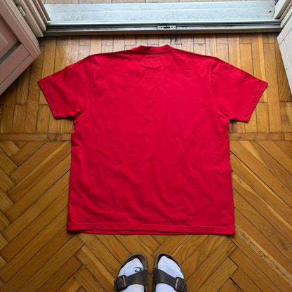 1990s Armani Jeans Basic T Shirt Red XL