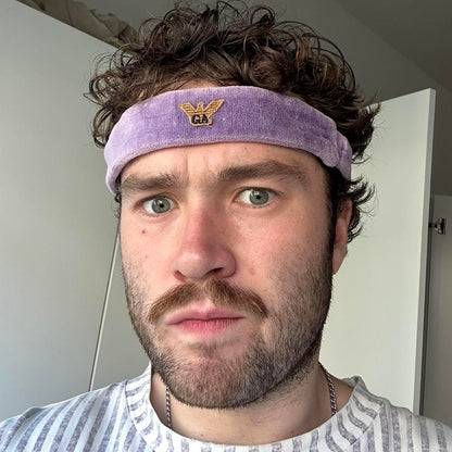 1980s Giorgio Armani Headband Purple OS