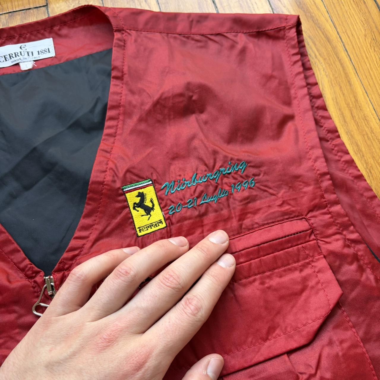 1996 Cerruti 1881 Ferrari Gilet Red M
