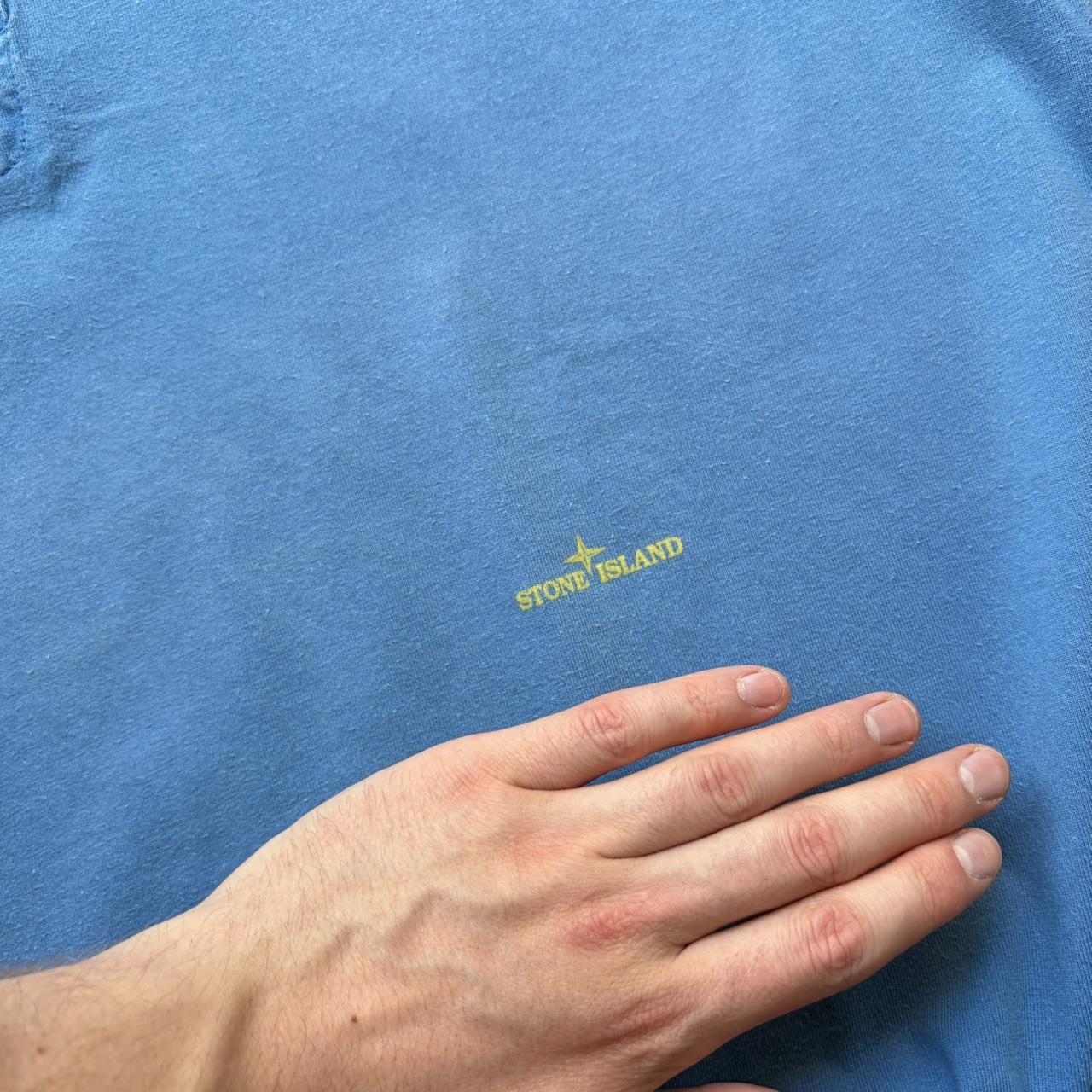 S/S 2005 Stone Island Polo Shirt Blue L