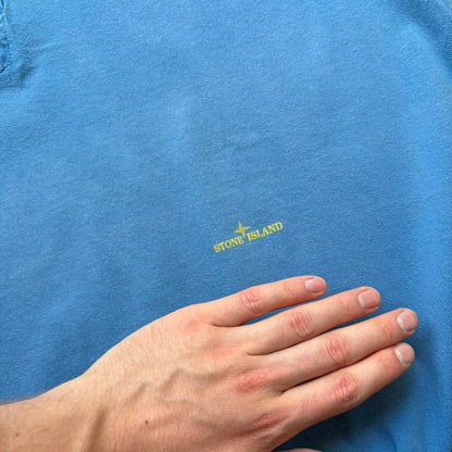 S/S 2005 Stone Island Polo Shirt Blue L