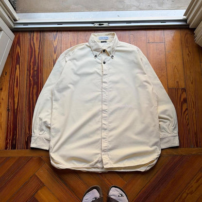 A/W 1997 Stone Island Corduroy Shirt Cream M