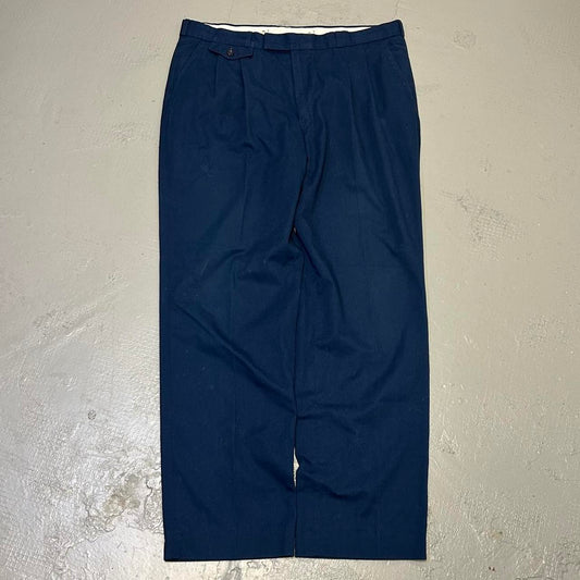 1990s Pringle Trousers Navy 36W 32L