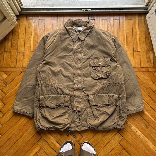 1990s CP Company Mille Miglia Coat Brown XL