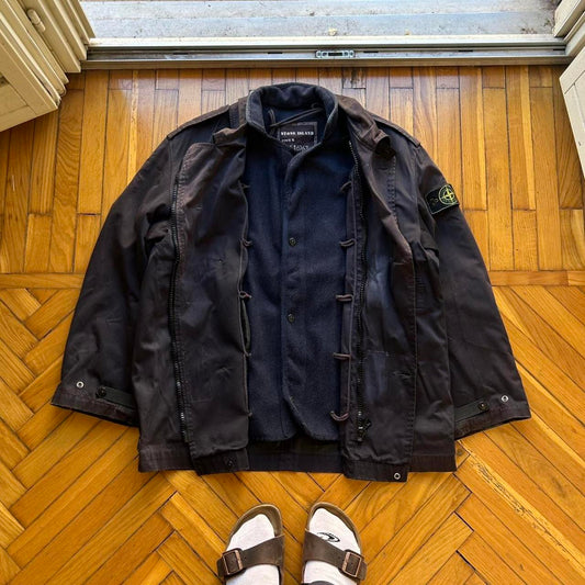 A/W 1995 Stone Island Raso Gommato Jacket XL