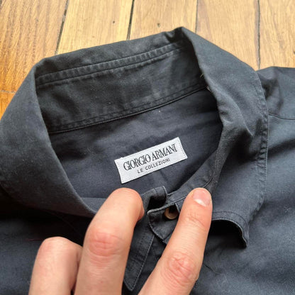 1990s Giorgio Armani Shirt Navy L