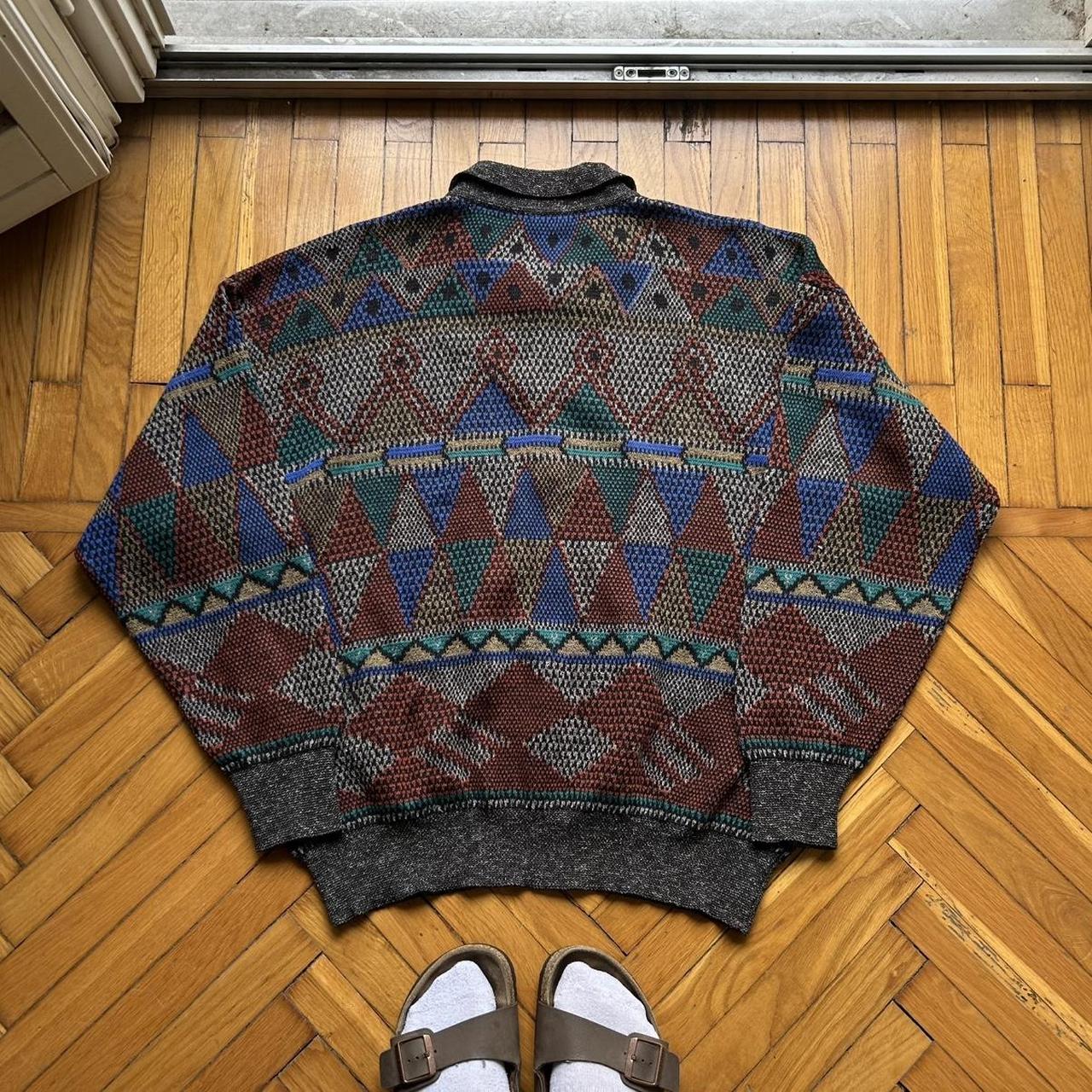 1990s Missoni Sport Collared Knitted Jumper XL