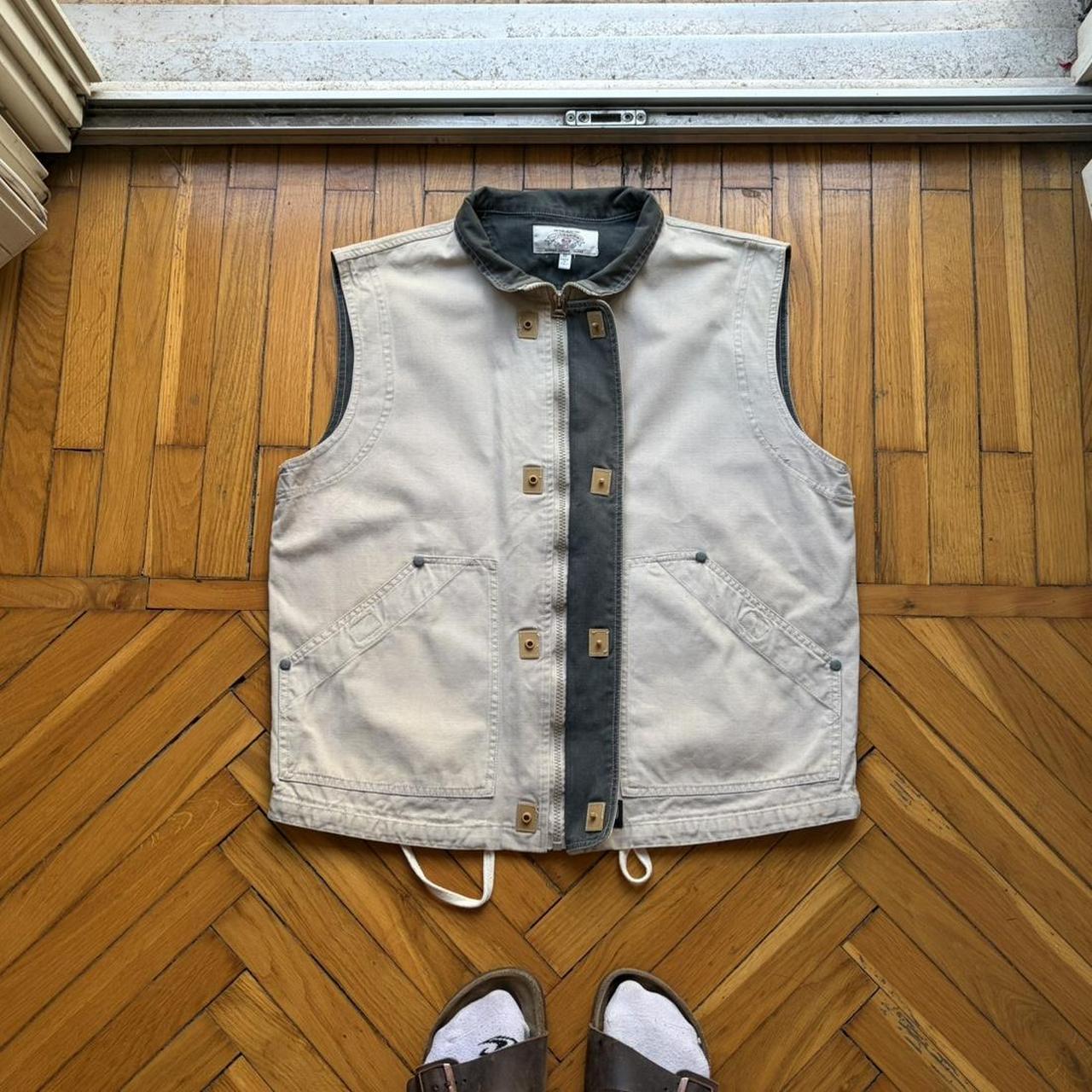 1990s Armani Jeans Gilet Beige M