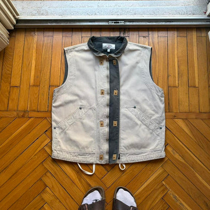 1990s Armani Jeans Gilet Beige M