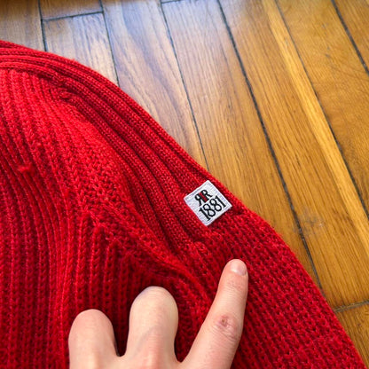 1990s Cerruti 1881 Knitted Jumper Red M