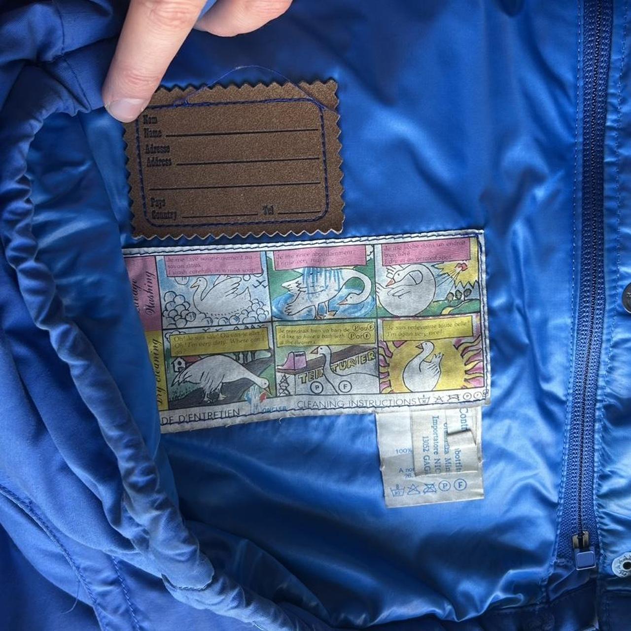 1980s Moncler Grenoble Down Jacket Blue XL