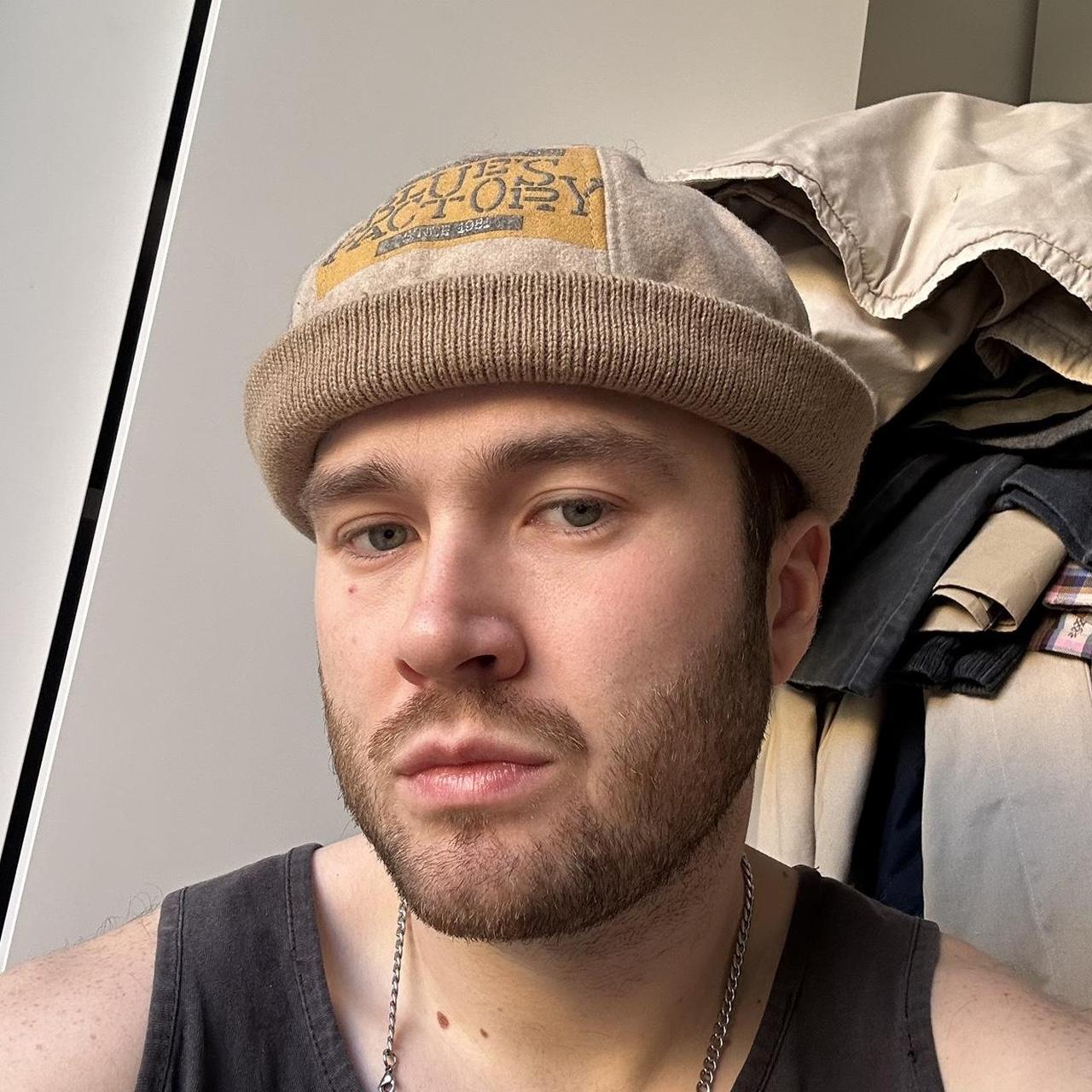 1990s Armani Jeans Skull Cap Tan OS