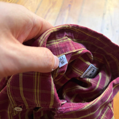 1990s Valentino Oliver Checked Shirt L
