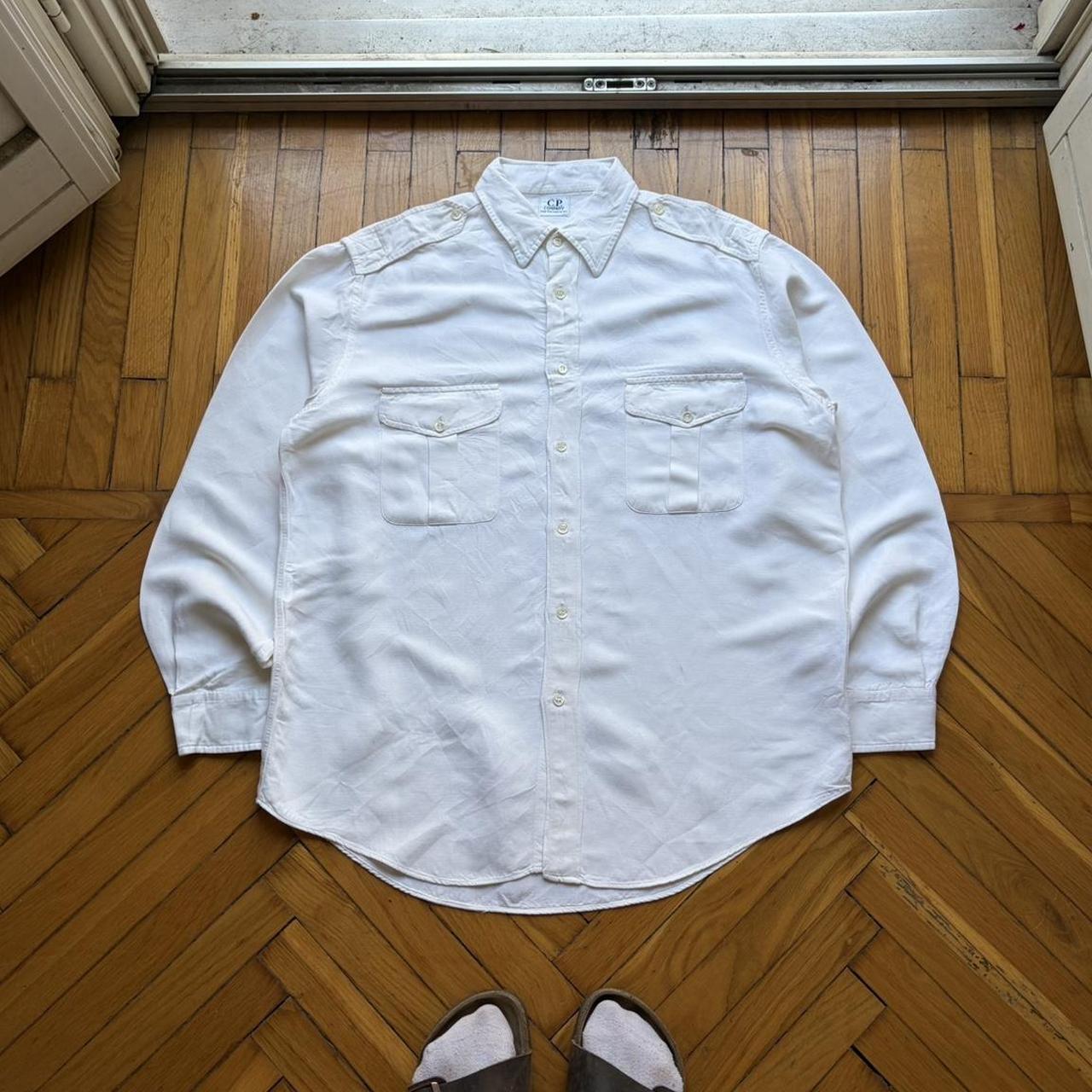 1980s CP Company Linen & Viscose Shirt L