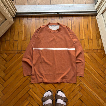 1980s Stone Island LS T Shirt Orange M