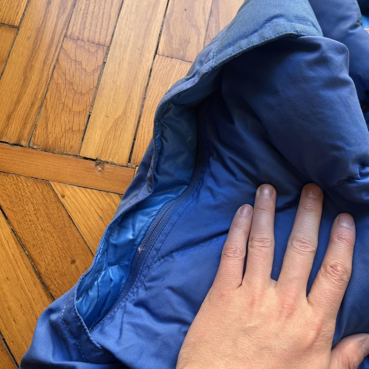 1980s Moncler Grenoble Down Jacket Blue XL