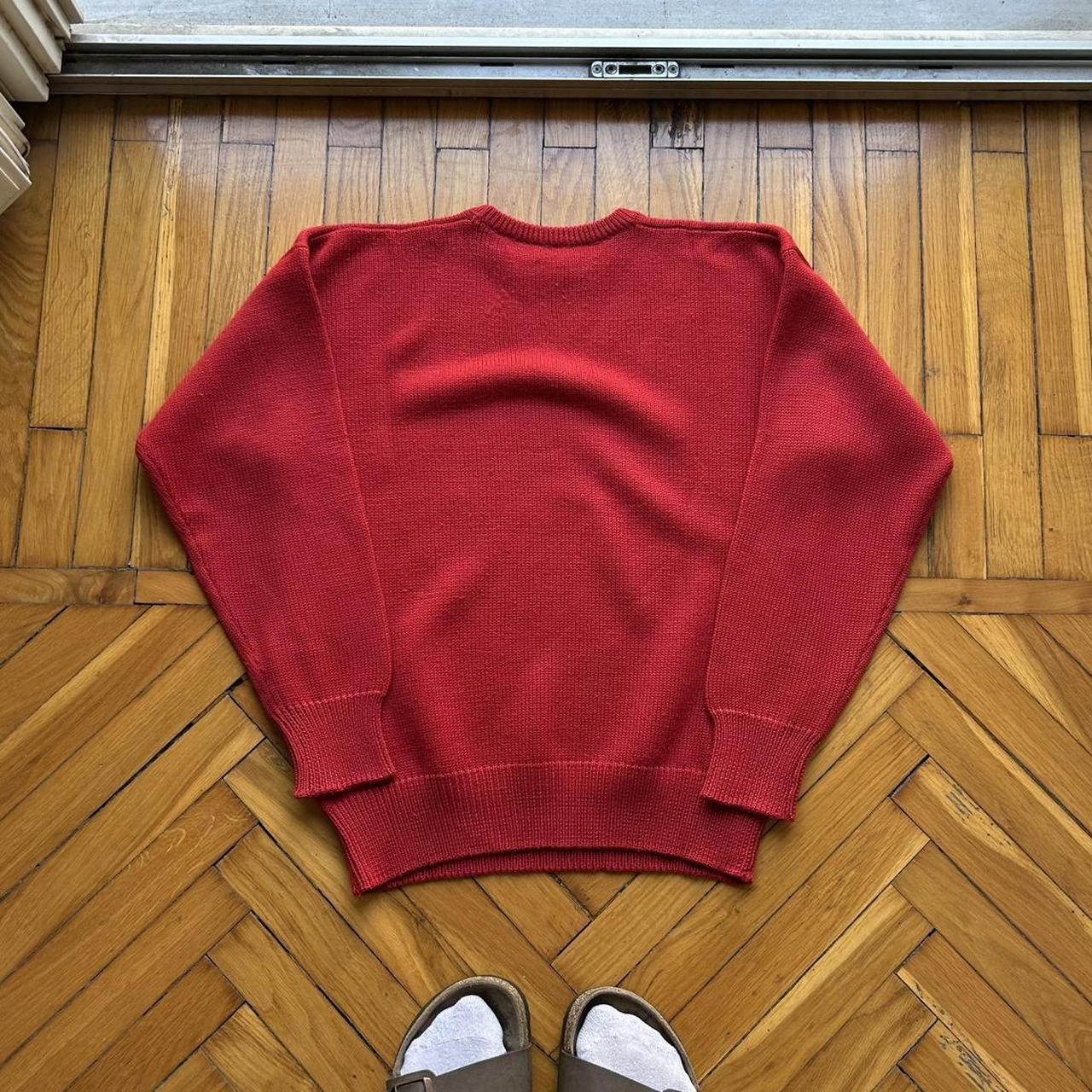 1980s Giorgio Armani Seperates Knitted Jumper Red XS