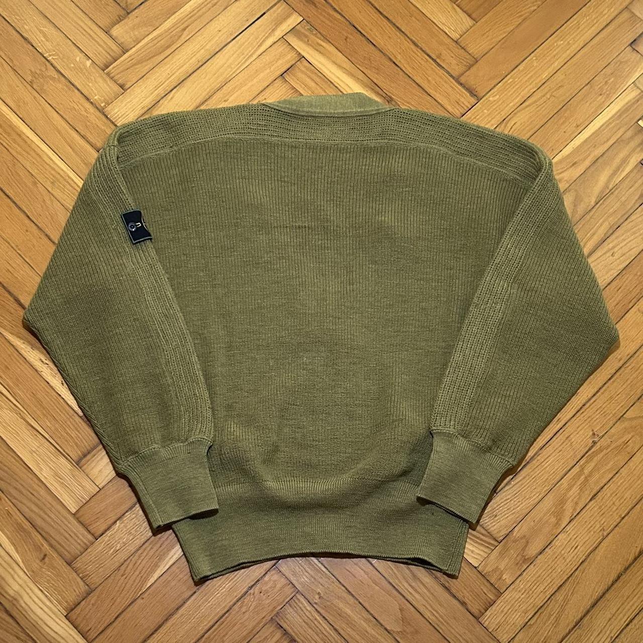 1980s Stone Island Knitted Cardigan Green XL