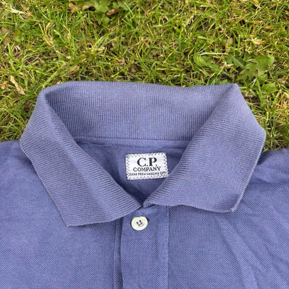 1980s CP Company Polo Shirt Blue M