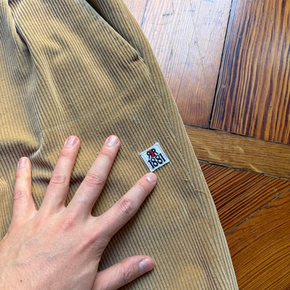 1980s Cerruti 1881 Corduroy Trousers Tan 32W 30L