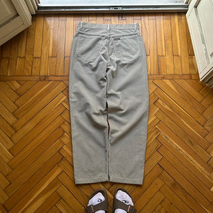 1980s Best Company Corduroy Trousers Grey 32W 30L