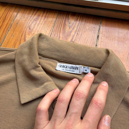 1990s Giorgio Armani Le Collezioni Polo Shirt L