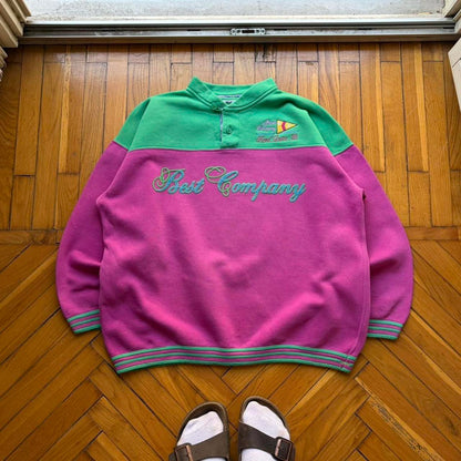 1980s Best Company Sweatshirt Pink L