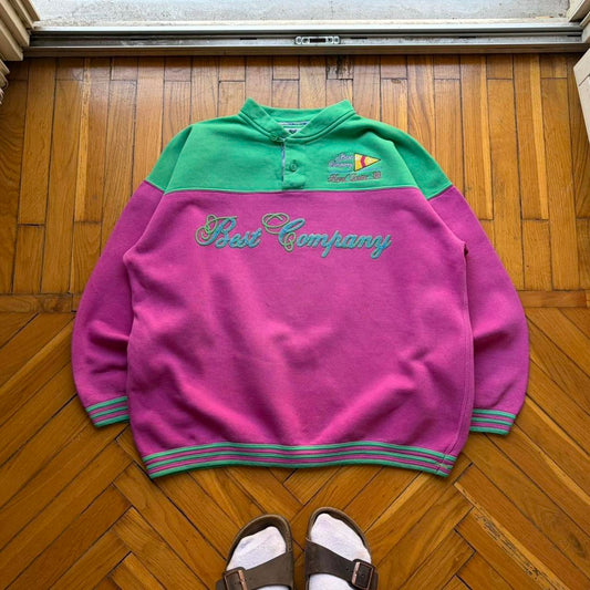 1980s Best Company Sweatshirt Pink L