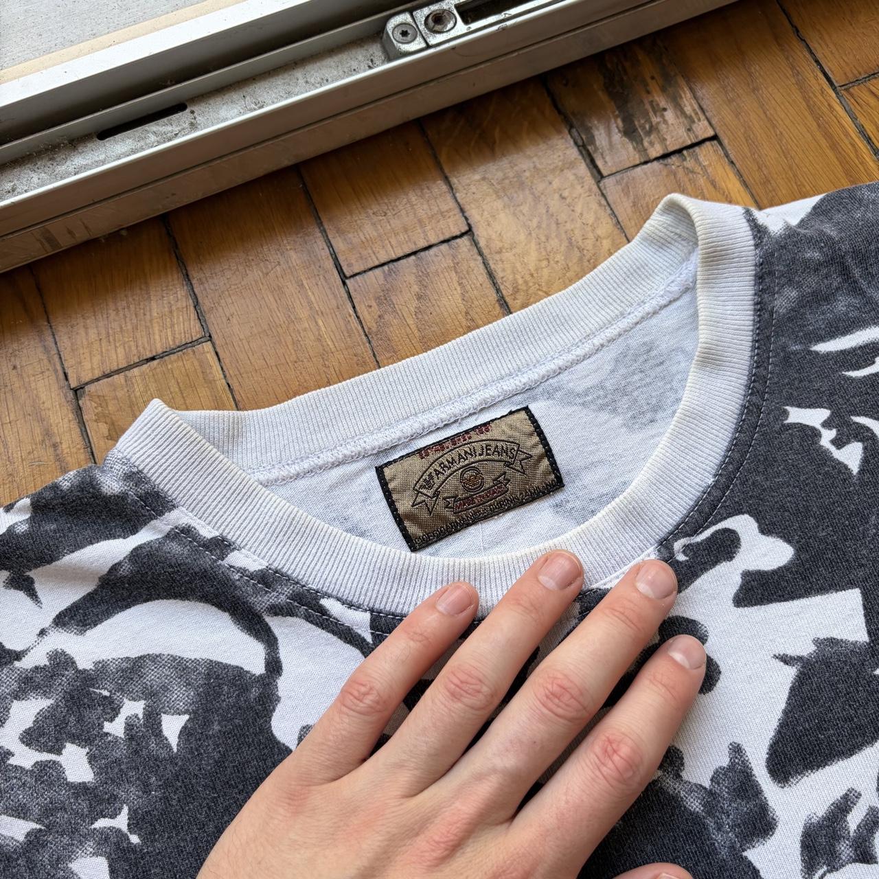 1990s Armani Jeans Print T Shirt L